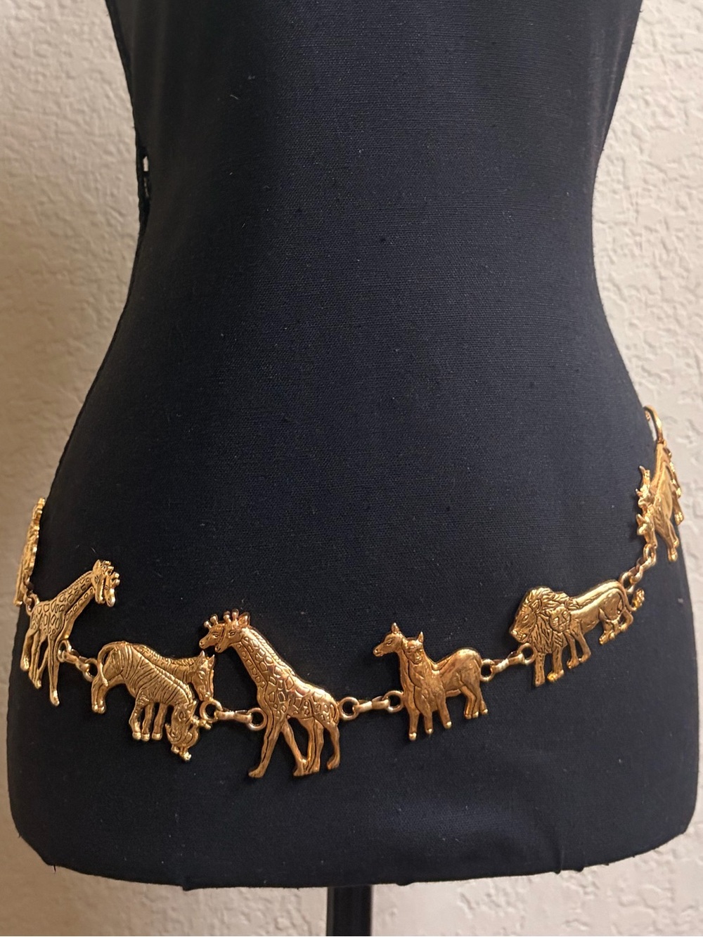 🦒Gold Animal Link Belt🐄🦬🐃🐐🦒
